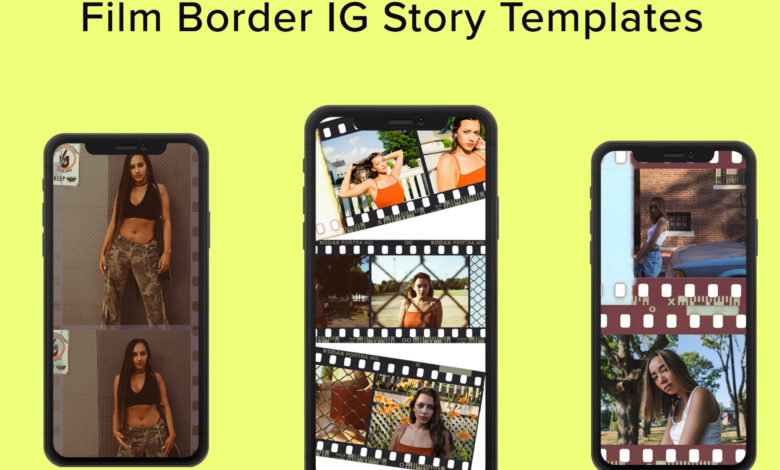 3 Modelos GRATUITOS de Histórias do Instagram de Fronteiras de Filmes