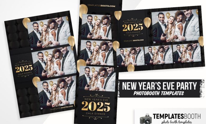 nye party photo booth designs