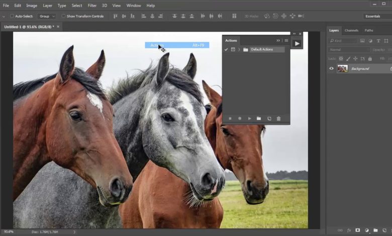 Como aprimorar imagens com ações do Photoshop